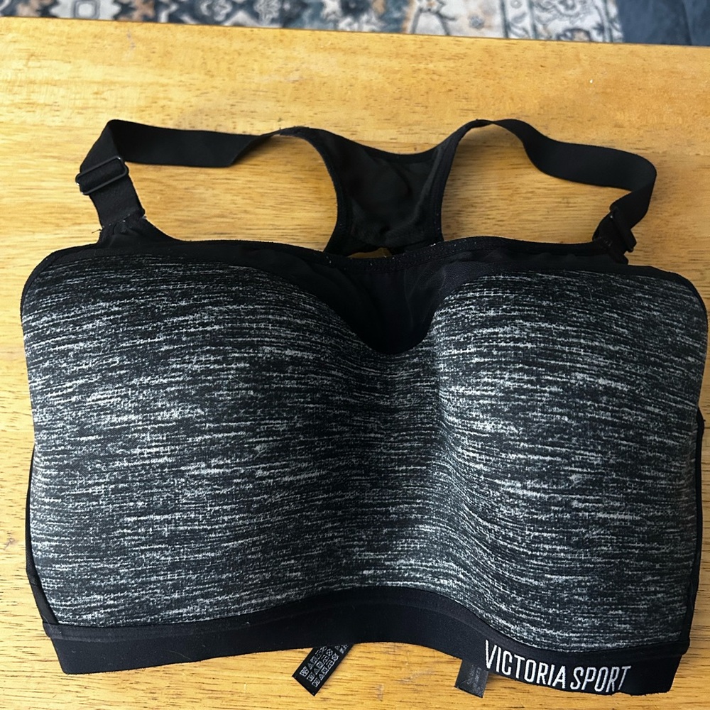 Victoria Sport Black and Gray Sports Bra